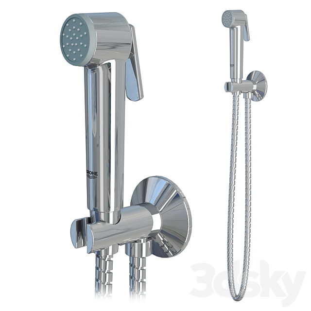 GROHE BauEdge faucet set 3DS Max Model - thumbnail 5