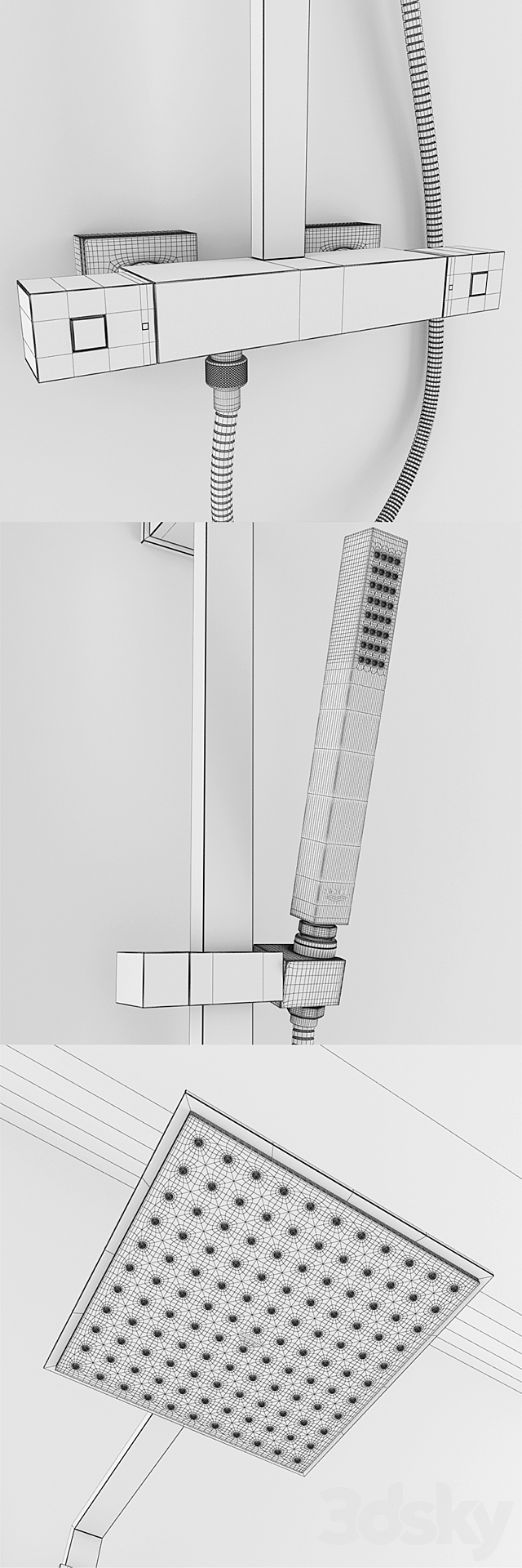 Grohe Euphoria Cube XXL Shower System 3ds Max - thumbnail 3