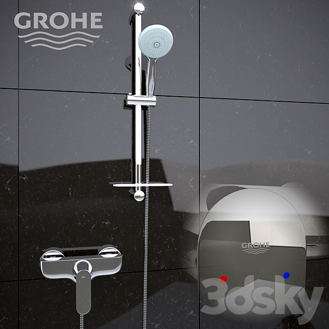 Grohe Eurosmart 116939 3ds Max - thumbnail 1