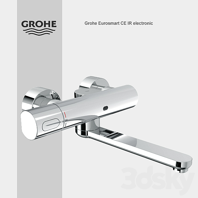 Grohe Eurosmart CE IR electronic 3ds Max - thumbnail 1