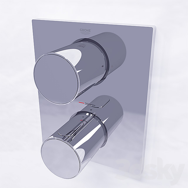 Grohe Grohtherm F 3DS Max Model - thumbnail 2