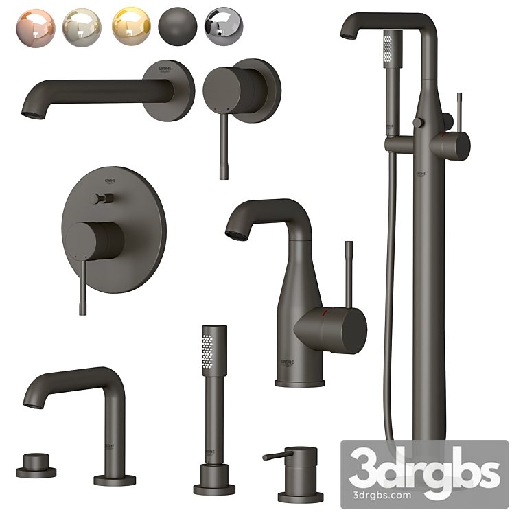 Grohe Set 3 Essence 3dsmax Download - thumbnail 1