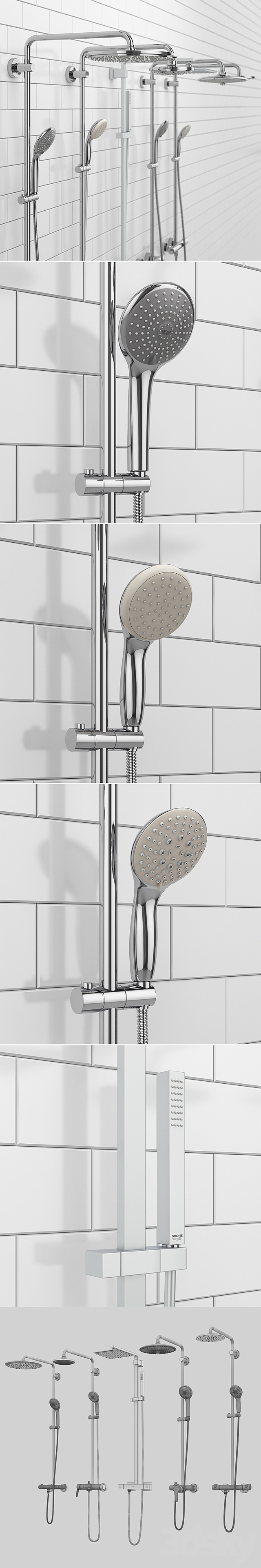 GROHE shower systems | Euphoria set 34 3ds Max - thumbnail 3