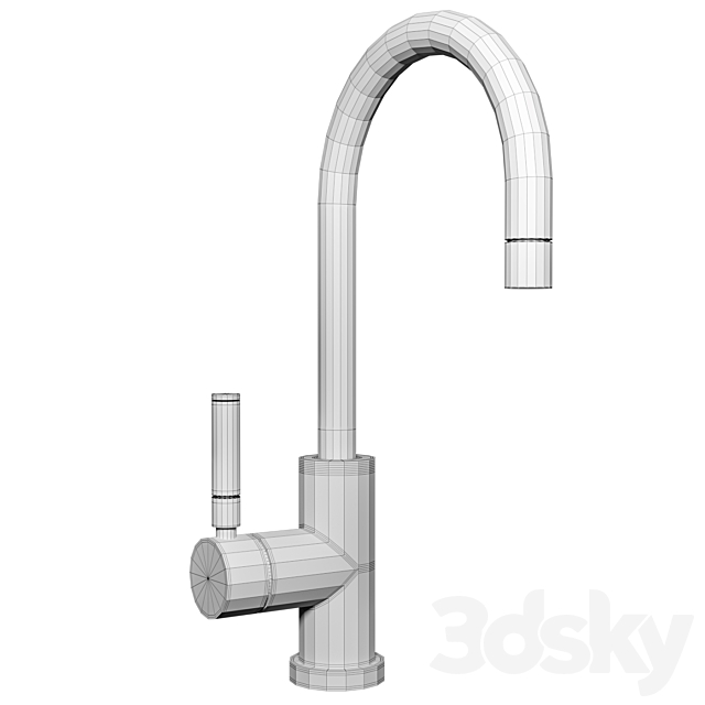 HAMPTON SINK FAUCET 3DS Max Model - thumbnail 2