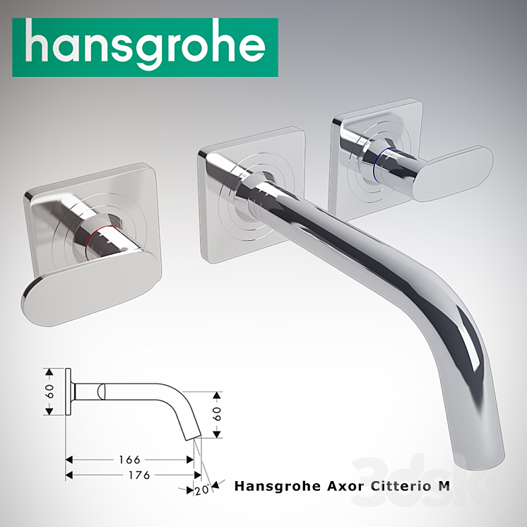 Hansgrohe Axor Citterio M 3DS Max - thumbnail 1