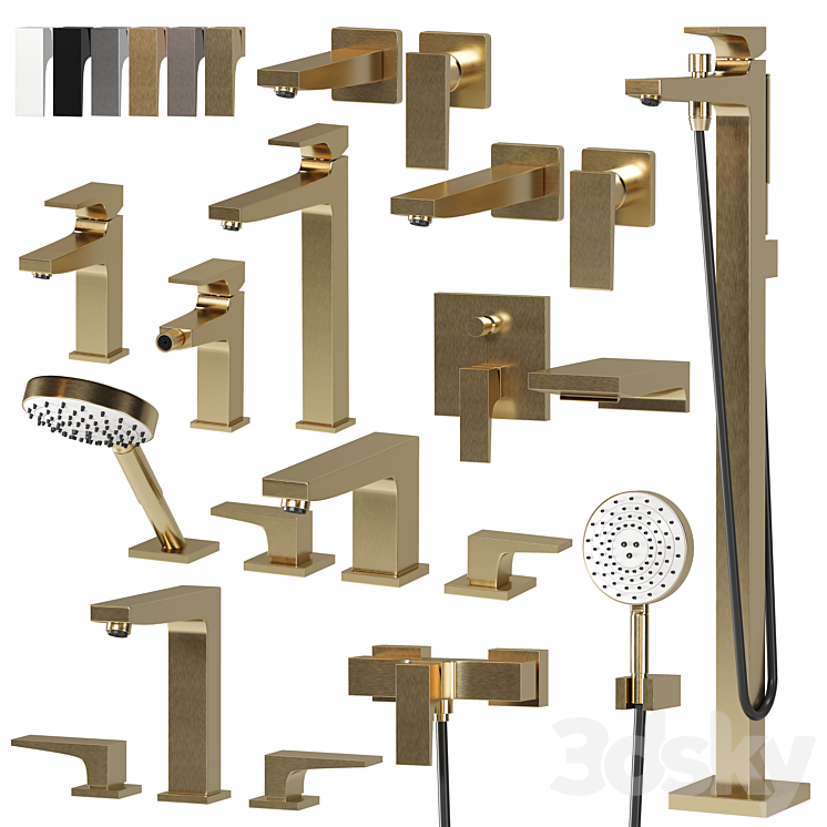 HANSGROHE METROPOL faucet set 3DS Max - thumbnail 1