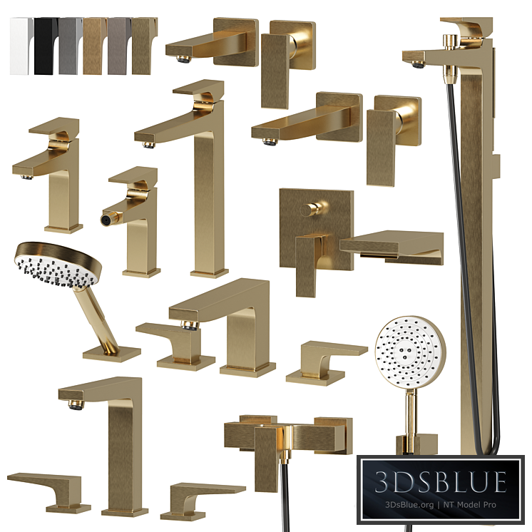 HANSGROHE METROPOL faucet set 3DS Max - thumbnail 3