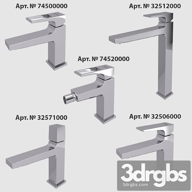 Hansgrohe Metropol Set 2 3dsmax Download - thumbnail 1