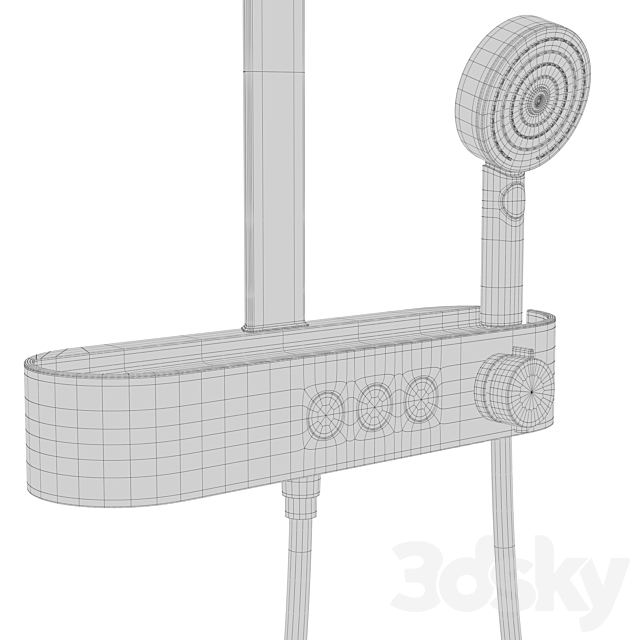 Hansgrohe Pulsify 3DS Max Model - thumbnail 4