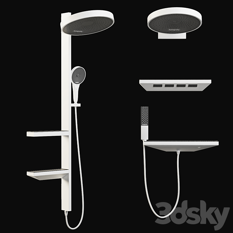 Hansgrohe rainfinity 3DS Max - thumbnail 1