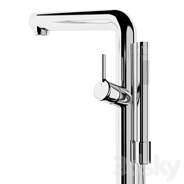 HANSGROHE TALIS S single lever bath mixer 72412000 3DS Max Model - thumbnail 2