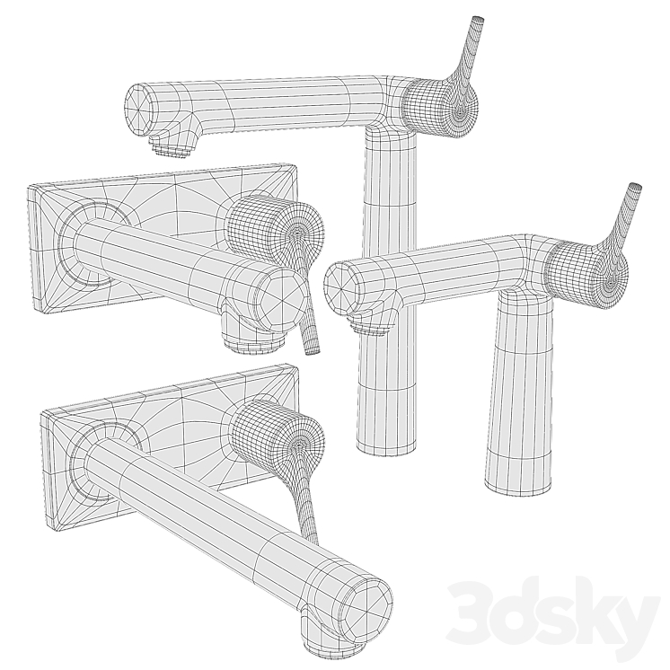 Hansgrohe Talis S washbasin mixers 3DS Max - thumbnail 2