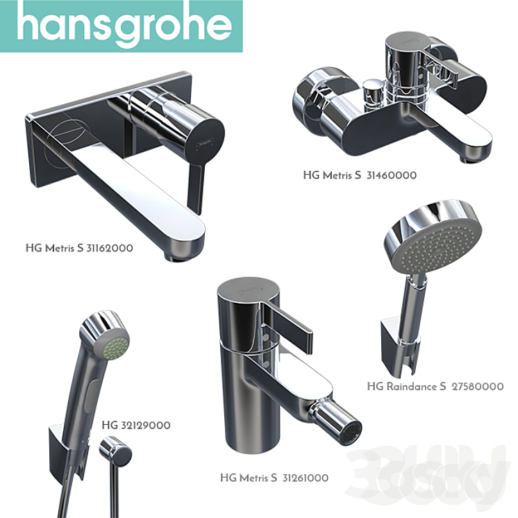 hansgrohe_set 3DS Max - thumbnail 1