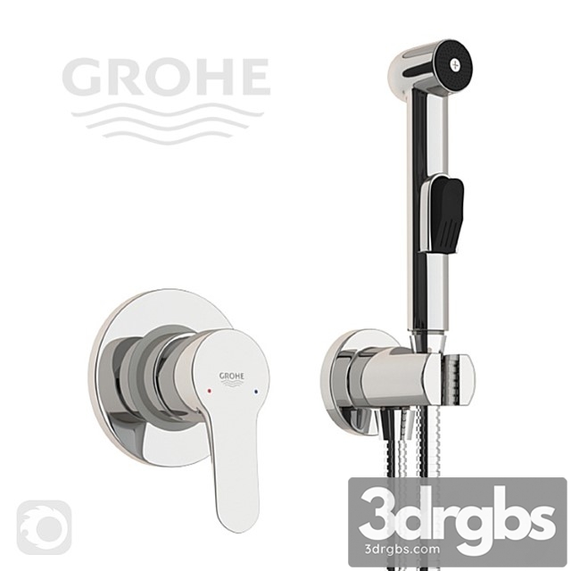 Hygienic Shower Grohe BauEdge 28343007 3dsmax Download - thumbnail 1