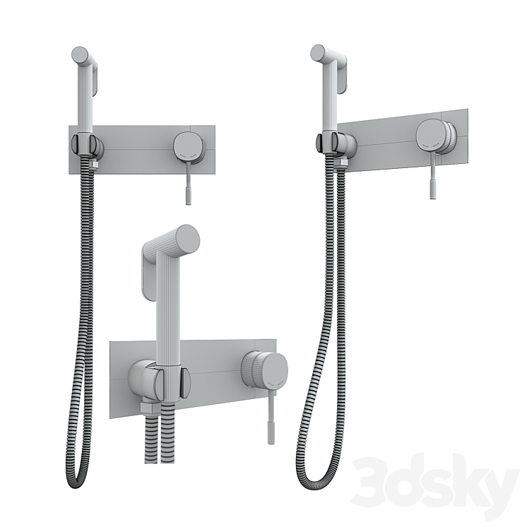 Hygienic shower Imprese Brenta 3DS Max Model - thumbnail 2