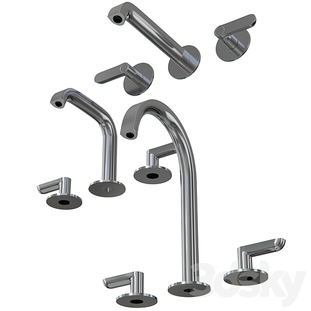 Icona Deco faucets by Fantini Rubinetti 3ds Max - thumbnail 2