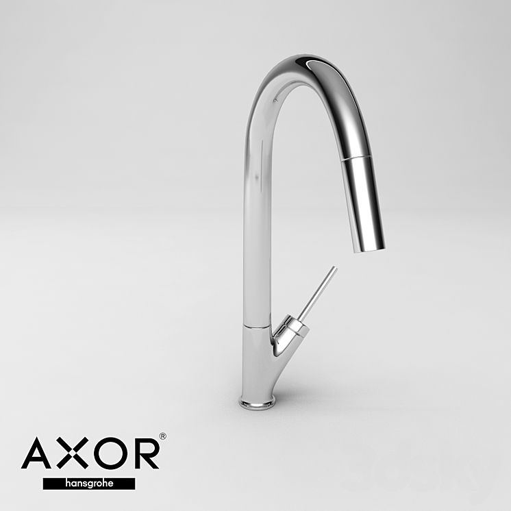 Kitchen Faucet Axor Starck 10822000 3DS Max - thumbnail 1