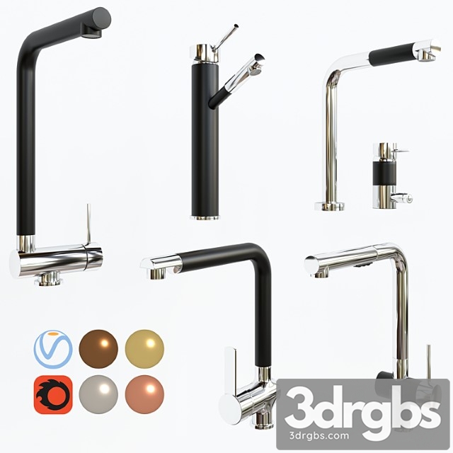 Kitchen Faucet set 3dsmax Download - thumbnail 1