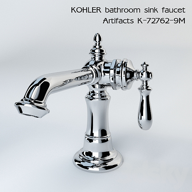 KOHLER bathroom sink faucet Artifacts K-72762-9M 3ds Max - thumbnail 1