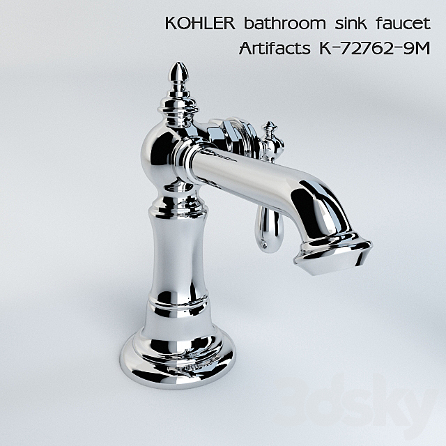 KOHLER bathroom sink faucet Artifacts K-72762-9M 3ds Max - thumbnail 2