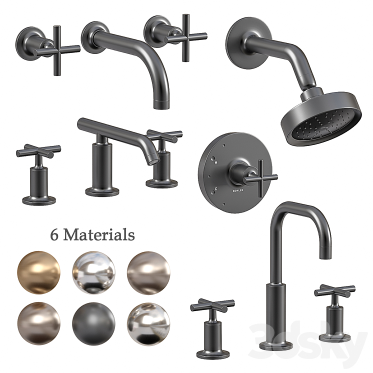 Kohler purist set 3DS Max - thumbnail 1