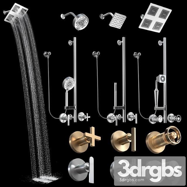 Kohler Shower Set 3dsmax Download - thumbnail 1