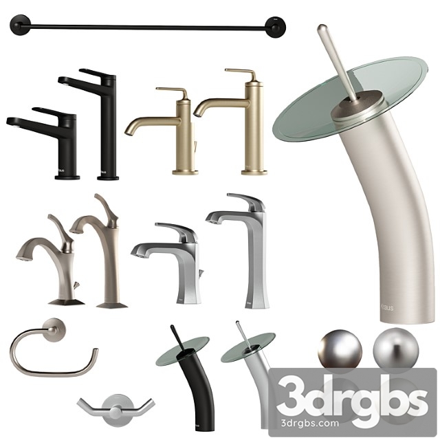 Kraus Bathroom Set 3 3dsmax Download - thumbnail 1