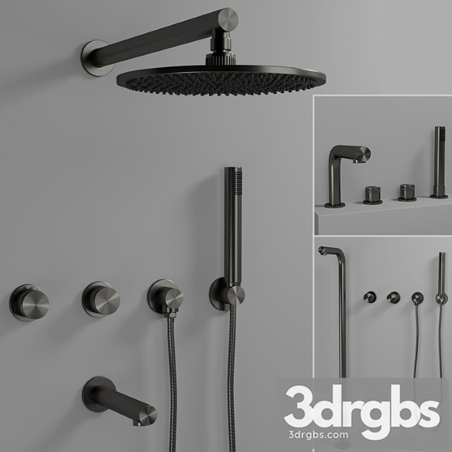 Lusso Stone Shower Set 3dsmax Download - thumbnail 1