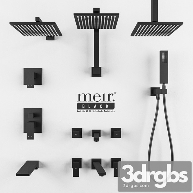 Meir Black Set 04 3dsmax Download - thumbnail 1