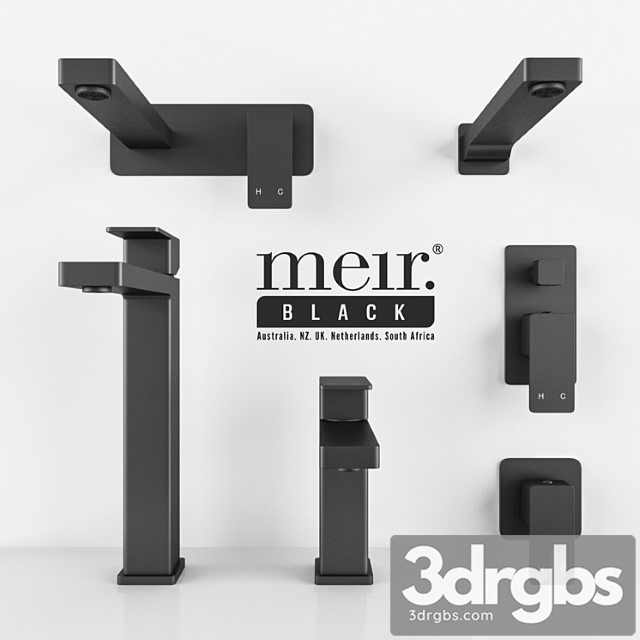 Meir Black Set 17 3dsmax Download - thumbnail 1