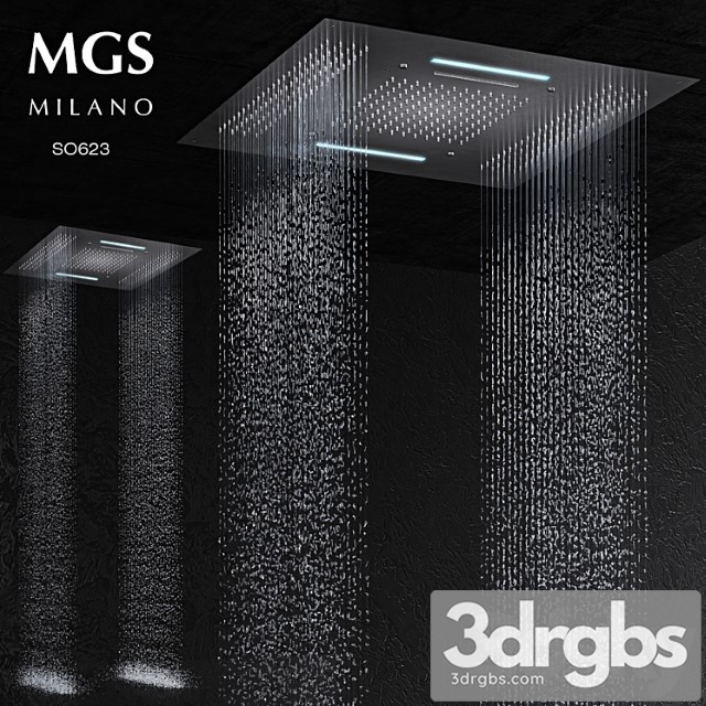 MGS Milano SO623 Rain Shower 3dsmax Download - thumbnail 1