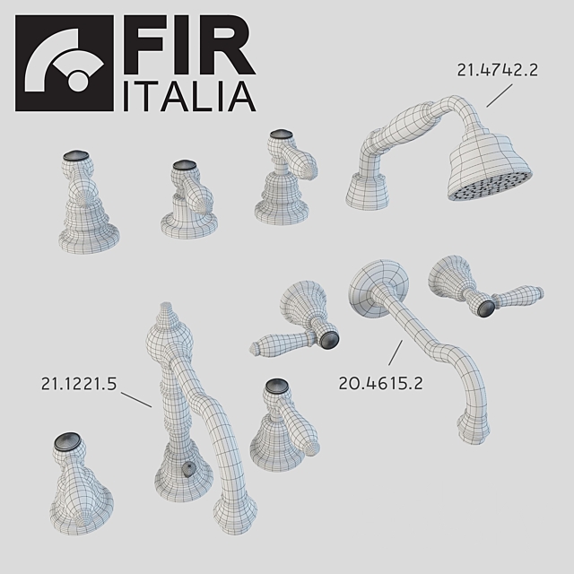 Mixers FIR ITALIA 3DS Max Model - thumbnail 2