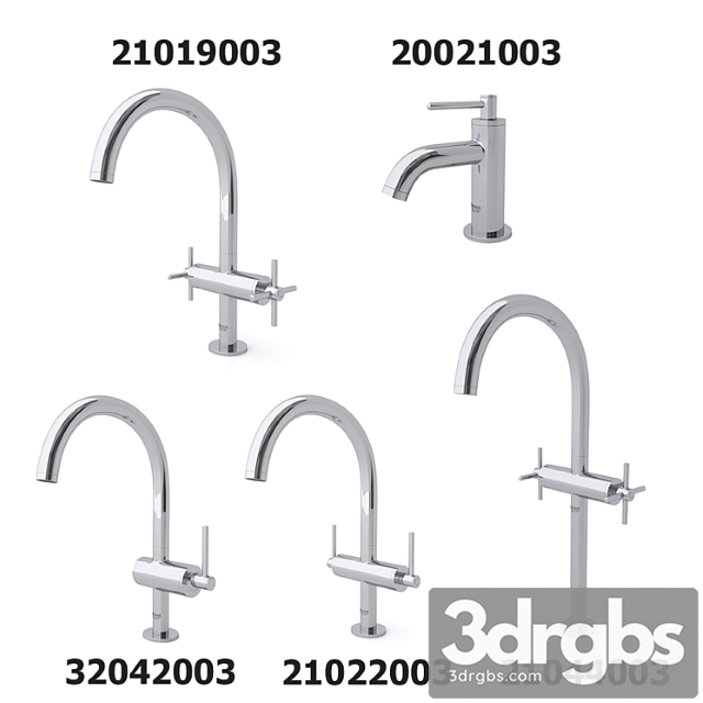 Mixers Grohe Atrio New Set 1 3dsmax Download - thumbnail 1