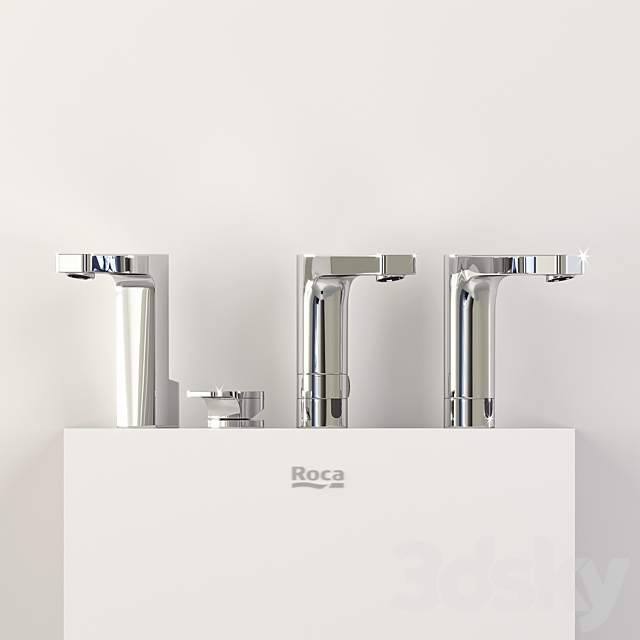 Mixers Roca L90 for the sink (part 1) 3DS Max Model - thumbnail 2