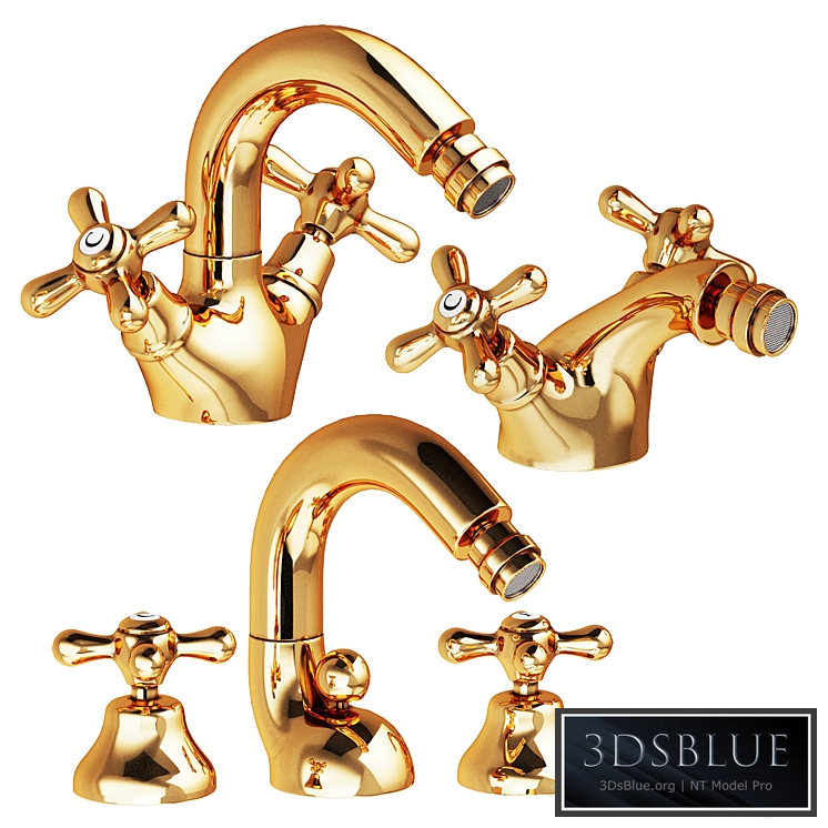 Nicolazzi Nuova Brenta faucets for bidets 3DS Max - thumbnail 3