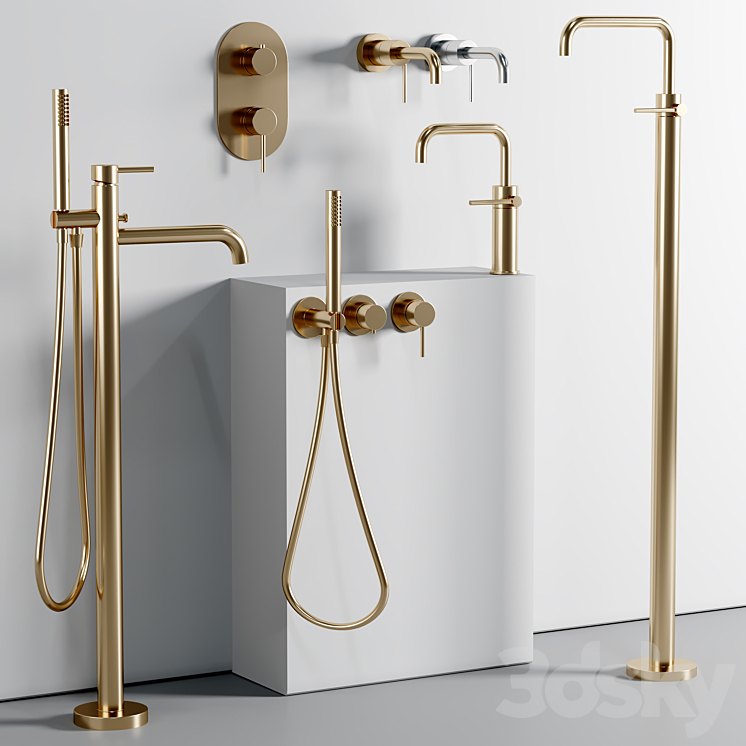 Nobili taps and shower set 13 3DS Max - thumbnail 1