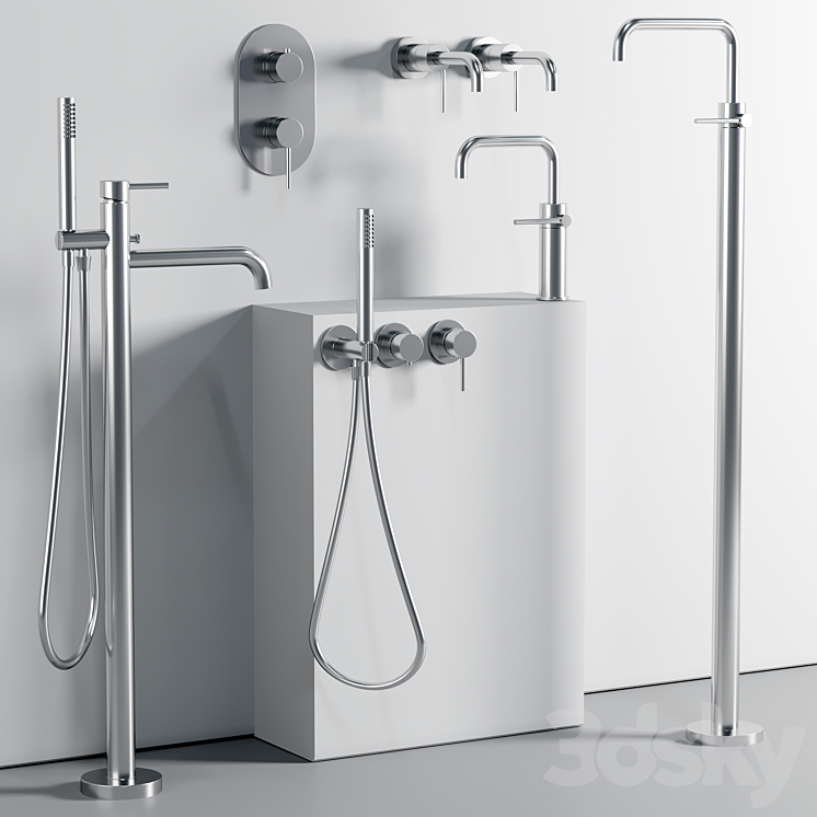 Nobili taps and shower set 13 3DS Max - thumbnail 2