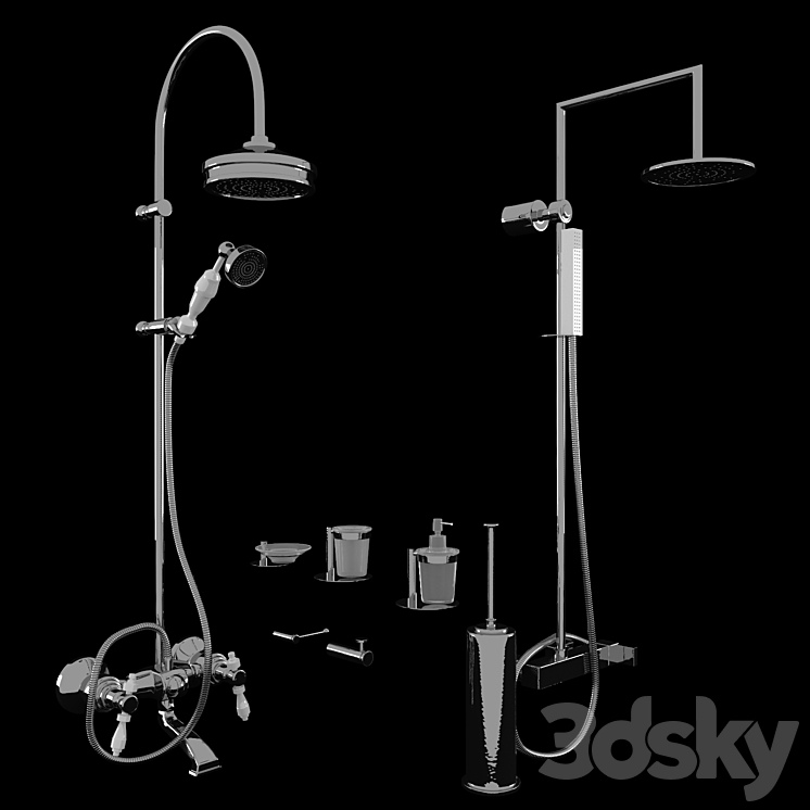 Olympia Catalogo ImperoStyle showers and bathroom accessories 3DS Max - thumbnail 1