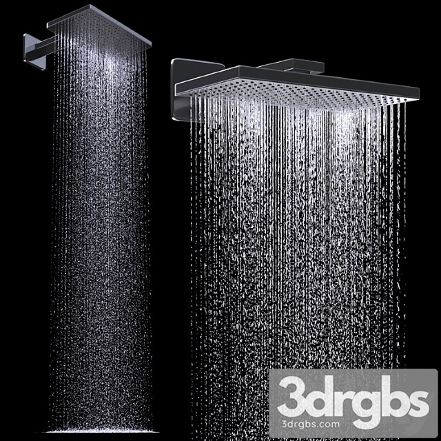 Overhead Shower 460 300 1 Jet 3dsmax Download - thumbnail 1