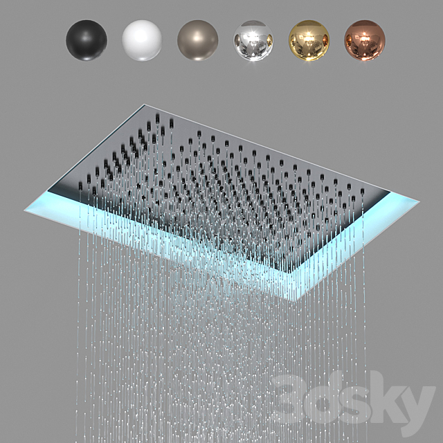 Overhead shower Fantini Rubinetti 3ds Max - thumbnail 1