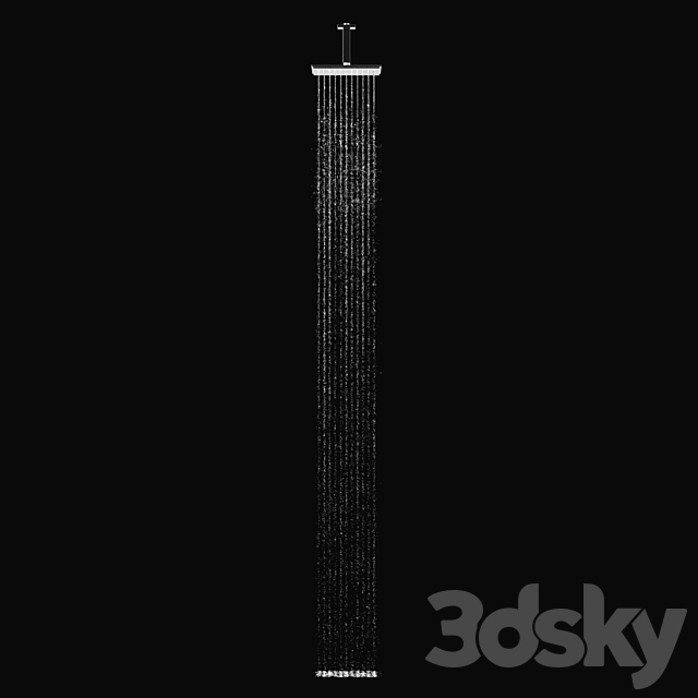 Overhead shower Grohe Rainshower Allure 3DS Max Model - thumbnail 4