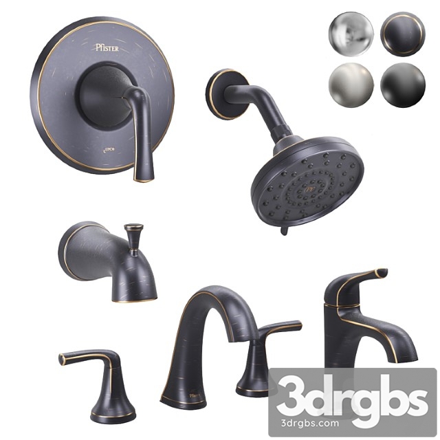 Pfister Ladera Shower and Faucets 3dsmax Download - thumbnail 1