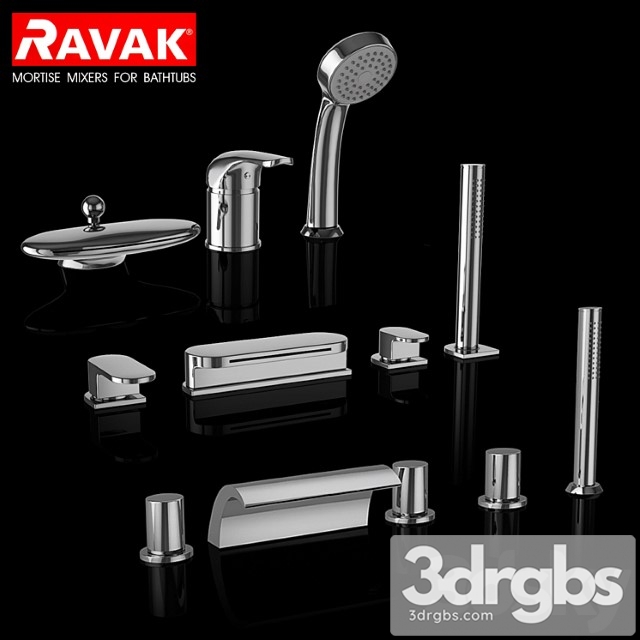 Ravak Set 08 Ravak Set 08 3dsmax Download - thumbnail 1