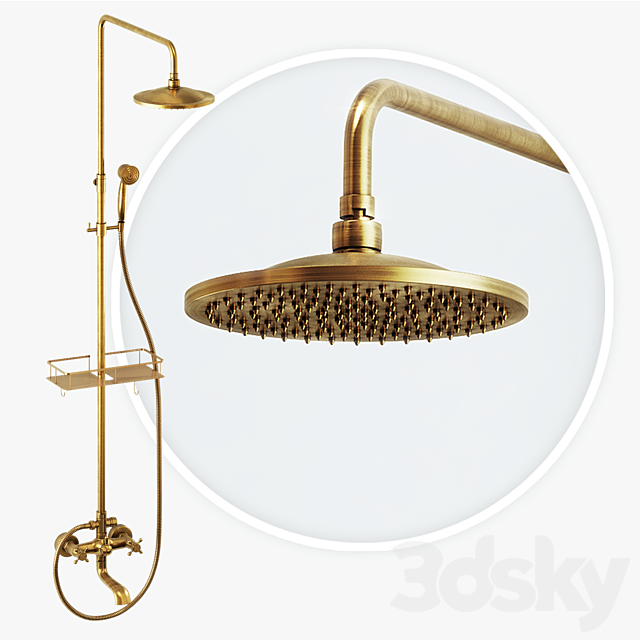 Retro Shower YANKSMART 3DS Max Model - thumbnail 2