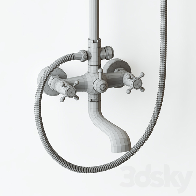 Retro Shower YANKSMART 3DS Max Model - thumbnail 3