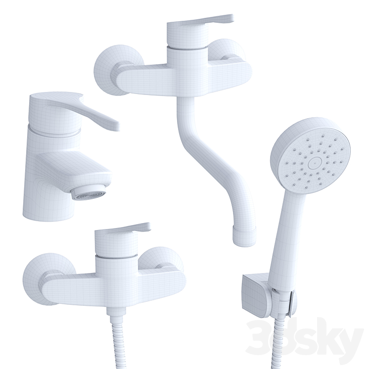 Roca Victoria Mixers with Medical Handle 3DS Max - thumbnail 2