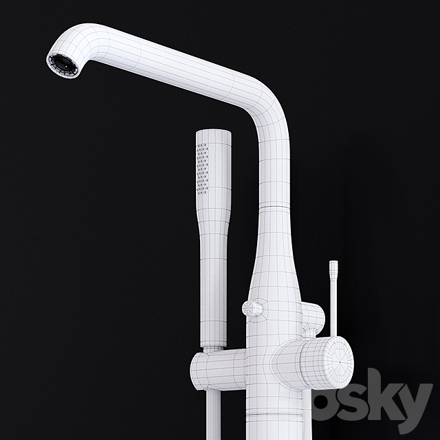 Set mixer Grohe Essence New (Part 2) 3DS Max Model - thumbnail 3