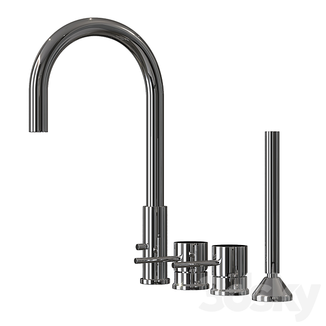 Set of faucets Bugnatese 3ds Max - thumbnail 1