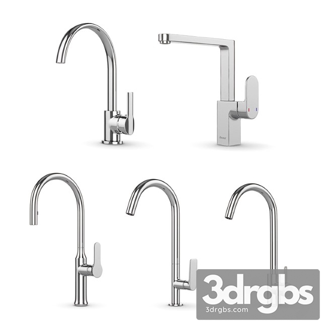 Set of Kitchen Faucets Ravak Set 11 3dsmax Download - thumbnail 1