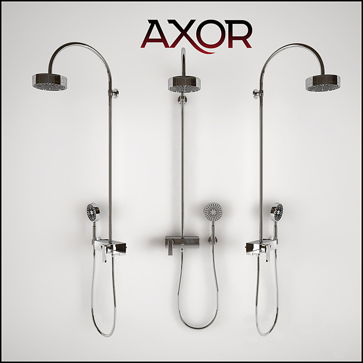 Shower Axor Citterio 3DS Max - thumbnail 1